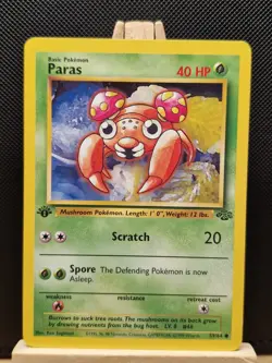 Pokemon TCG WOTC 1999 Jungle 1st Edition Paras 59/64 - Excellent - Image 1