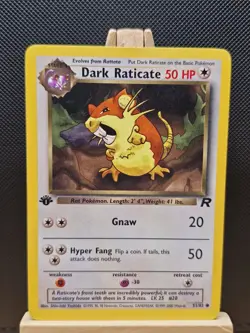 Pokemon TCG 2000 Team Rocket 1st Edition Dark Raticate 51/82 - Excellent - Image 1