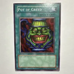 Yugioh! Pot of Greed SD1-EN015 Unlimited Common EN LP - Image 1