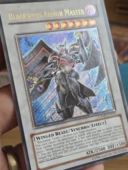 Yu-Gi-Oh! TCG Blackwing Armor Master CRMS-EN041 Ultimate Rare 1st Edition EURO - Image 4