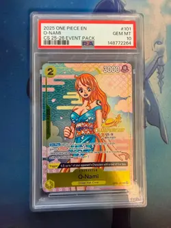 O-NAMI OP06-101 CS 25-26 Championship PROMO PSA 10 ONE PIECE 2025 - Image 1