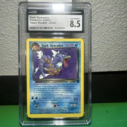 Pokemon TCG Dark Gyarados Non Holo Unlimited Team Rocket CGC 8.5 - Image 1