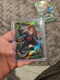 Naruto Kayou Karin Uzumaki Card Heavens Scroll HY-108 Foil Holo Rare Green - Image 1