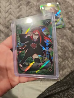 Naruto Kayou Karin Uzumaki Card Heavens Scroll HY-108 Foil Holo Rare Green - Image 2