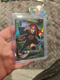 Naruto Kayou Karin Uzumaki Card Heavens Scroll HY-108 Foil Holo Rare Green - Image 4