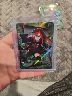 Naruto Kayou Karin Uzumaki Card Heavens Scroll HY-108 Foil Holo Rare Green - Image 5