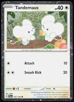 Miscellaneous Cards & Products Tandemaus (Cosmos Foil) 167/193 Promo Pokemon MP - Image 1