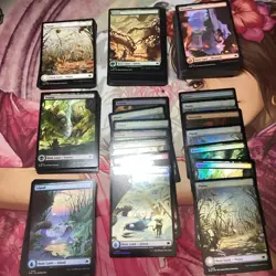 MTG Bloomburrow Full Art Land Lot Of 135 Cards Foil & Non Foil - Image 1