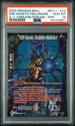 PSA 10 SSB Gogeta Technique Unchained BT11-012 SPR Dragon Ball Super Card - Image 1