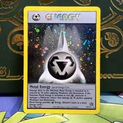Pokemon TCG Metal Energy Holo Rare Card Neo Genesis 19/111 LP - Image 1