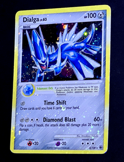 2008 Pokemon DIALGA Majestic Dawn Set COSMOS HOLO BLEED Error Card 4/100 SWIRL - Image 5