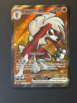 Pokemon TCG Lycanroc EX Scarlet & Violet Paldea Evolved Holo Ultra Card 241/193 - Image 1