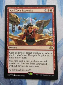 MTG Kari Zev's Expertise **NM** Aether Revolt (AER) - Image 1