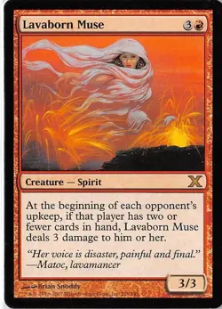 Lavaborn Muse *Rare* Magic MtG x1 10th Edition SP - Image 1