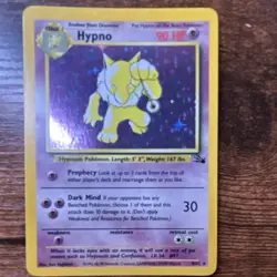 Wizards of the Coast Hypno Fossil Holo Rare 8/62 1999 English 90 HP Pokemon TCG - Image 1