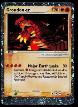 Pokemon Card - Groudon ex Nintendo Black Star Promo Holo 002 Promo - Image 1