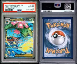 Mega Venusaur ex 155/132 PSA 10 - Pokemon Mega Evolution - Image 3