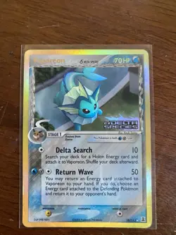 The Pokemon Company Vaporeon 18/113 Delta Species Reverse Holo Rare EN stamped - Image 1