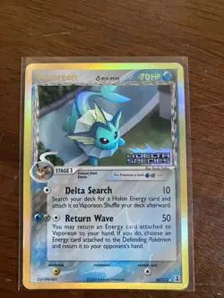 The Pokemon Company Vaporeon 18/113 Delta Species Reverse Holo Rare EN stamped - Image 2