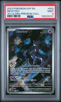2023 Pokemon SVP EN-SV Black Star Promo Mewtwo 151 Ultra-Premium Coll PSA 9 #052 - Image 1