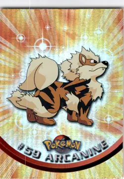 1999 Topps Pokemon TV Animation Edition Series 1 #59 Arcanine Foil - Image 1