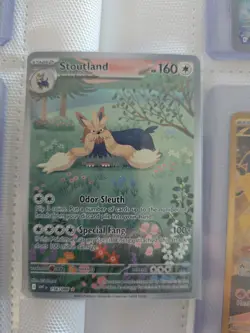 Pokemon TCG - S&V - White Flare - Stoutland 156/086 - Illustration Rare - NM - Image 1