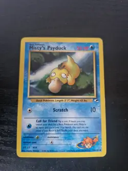 Misty's Psyduck 54/132 Uncommon Gym Heroes Pokemon Card - Image 1