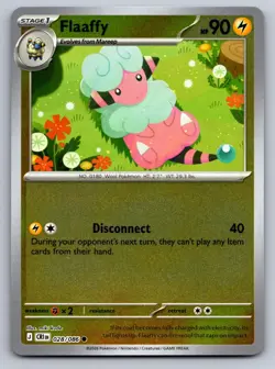 Flaaffy 028/086 Common ME04: Chaos Rising Pokemon Reverse Holo Near Mint - Image 1