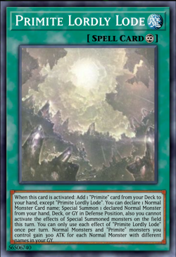 Yugioh! Primite Lordly Lode 2025 Mega-Pack MP25-EN114 Prismatic Secret Rare - Image 1