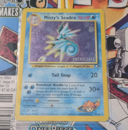 Wizards of the Coast Pokemon TCG Misty's Seadra 9/132 Prerelease Holo 70 HP - Image 1