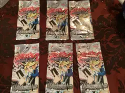 Six Sealed YuGiOh Mythological Age Japanese 2001 Booster Pack Konami - Image 1
