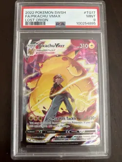Lost Origin Trainer Gallery Pokemon TCG Pikachu VMAX TG17/TG30 PSA 9 - Image 1