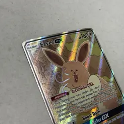 Pokemon TCG Eevee GX-SM233 Black Star Promo Holo full art🔥 (LP-MP) - Image 2