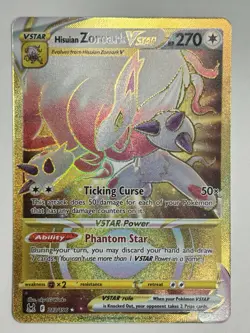Pokemon Hisuian Zoroark VSTAR 213/196 Lost Origin NM - Image 1