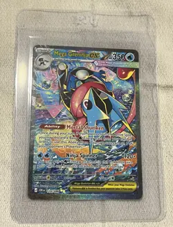Mega Greninja EX Full Art Holo Pokemon Card 116/086 Stage 2 Water Type - Image 1