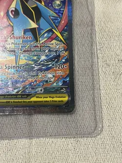Mega Greninja EX Full Art Holo Pokemon Card 116/086 Stage 2 Water Type - Image 2