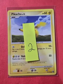 2008 Pokemon Diamond and Pearl Majestic Dawn #70 Pikachu, C, NF/H, cd2 - Image 3