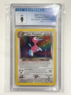 Dark Porygon2 8/105 Holo 2002 Pokemon Neo Destiny Unlimited CGC 9 MINT - Image 1