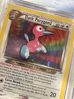 Dark Porygon2 8/105 Holo 2002 Pokemon Neo Destiny Unlimited CGC 9 MINT - Image 3