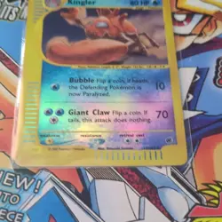Pokemon TCG Kingler 015/165 Expedition Base Set Reverse Holo Rare 80 HP English - Image 2