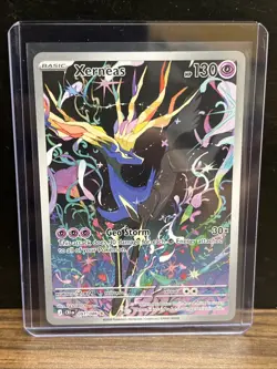 Pokemon TCG Xerneas Illustration Rare Full Art Holo 091/086 Chaos Rising - Image 1