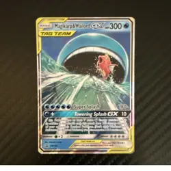Pokemon TCG Magikarp & Wailord GX SM166 SM Promo Holo TAG TEAM 300 HP English - Image 1