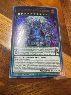 D/D/D Deviser King Deus Machinex BACH-EN044 1st Edition Ultra Rare LP + BONUS - Image 1