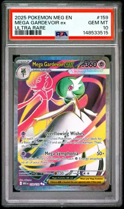 Mega Gardevoir ex 159/132 Me01: Mega Evolution Pokemon TCG PSA 10 - Image 1