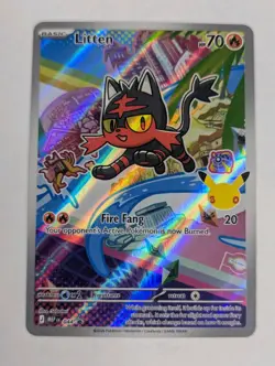 Pokemon First Partner Series 1 Gen 7 Starters Alola Rowlet Popplio Litten NM - Image 5