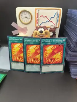3X A Feather of the Phoenix - LEHD-ENA26 - Common - 1st ed - Yugioh - Image 1