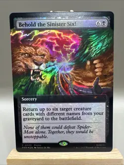 MTG Behold The Sinister Six! Magic Spider-Man Promo Card Foil Pax West 2025 - Image 1