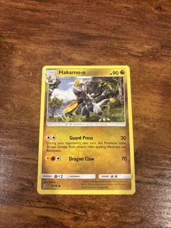 Pokemon TCG Hakamo-o Dragon Majesty Card 53/70 Regular. Near Mint - Image 1