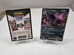 Pokemon TCG: Team Rocket's Nidoking EX SVP 217 Black Star Promo with code card - Image 1