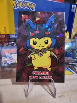 Pokemon Team Rocket Card Database - Pikachu Mega Lucario Poncho Photo Gallery - Image 1